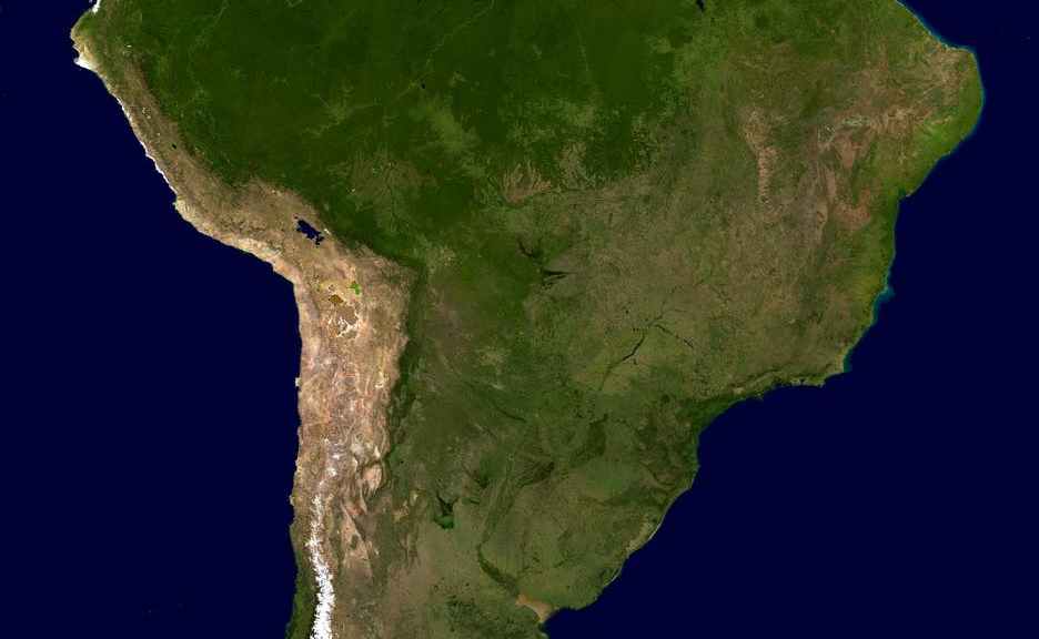 america map land brazil